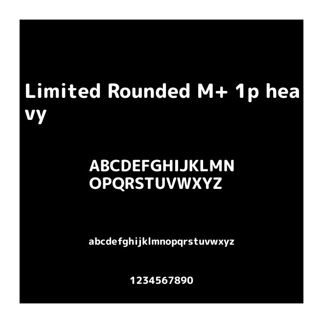 Limited Rounded M+ 1p heavy