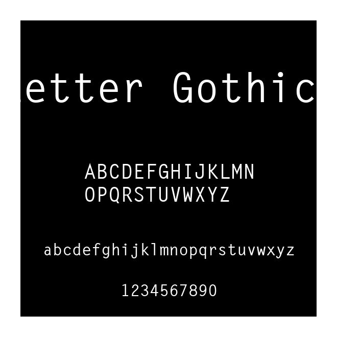 Letter GothicPS