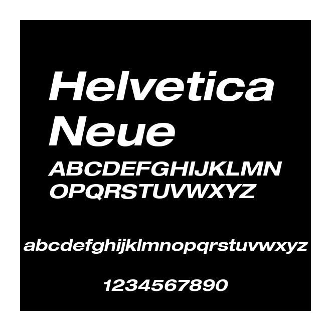 Helvetica Neue