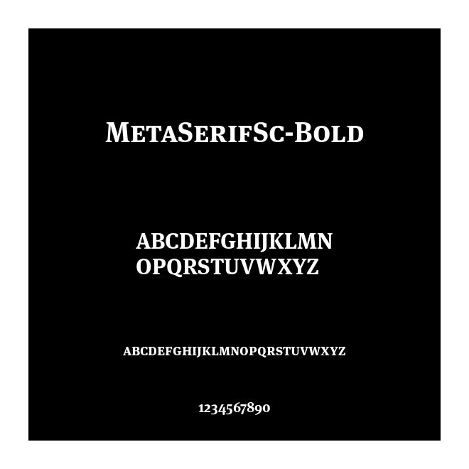 MetaSerifSc-Bold