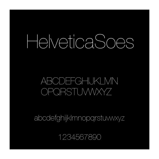 HelveticaSoes