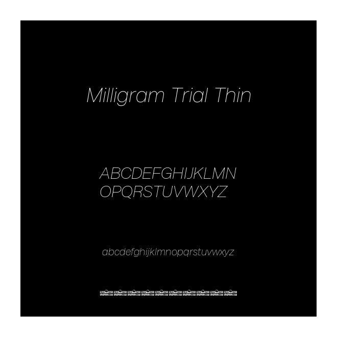Milligram Trial Thin