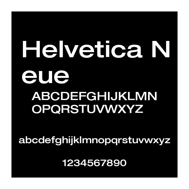 Helvetica Neue