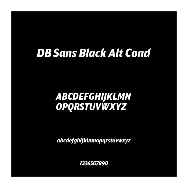 DB Sans Black Alt Cond