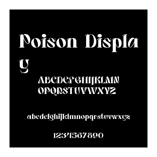 Poison Display
