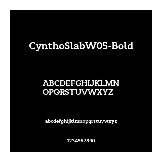 CynthoSlabW05-Bold