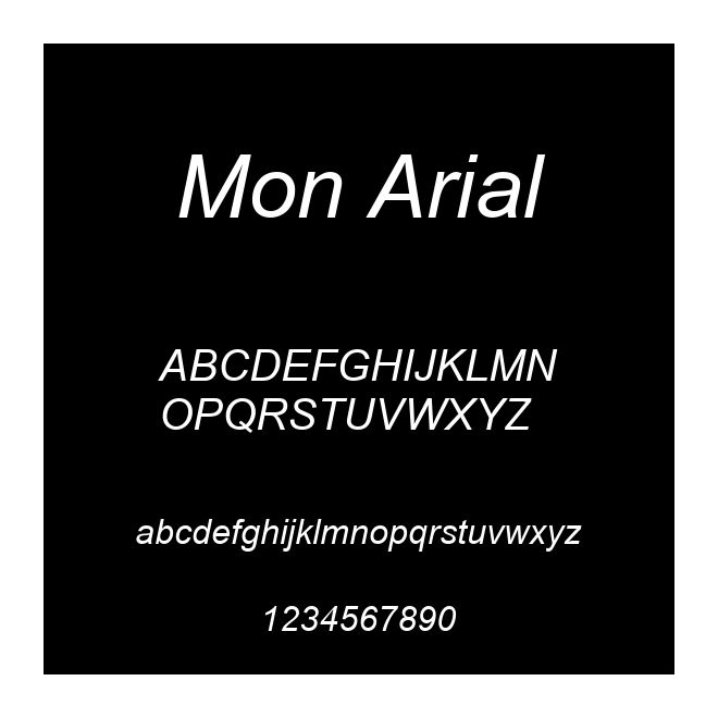 Mon Arial