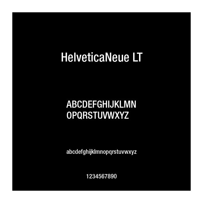 HelveticaNeue LT
