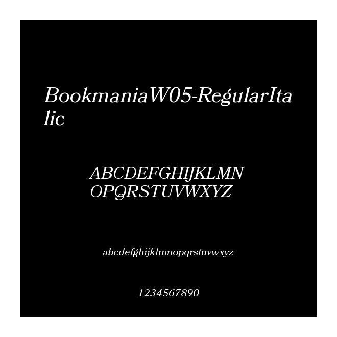 BookmaniaW05-RegularItalic