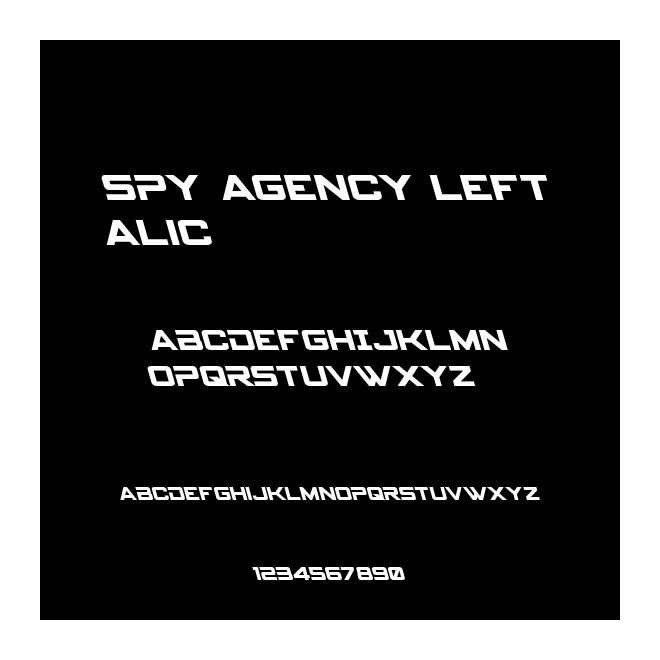 Spy Agency Leftalic