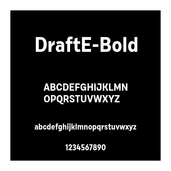 DraftE-Bold