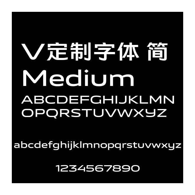 V定制字体 简 Medium