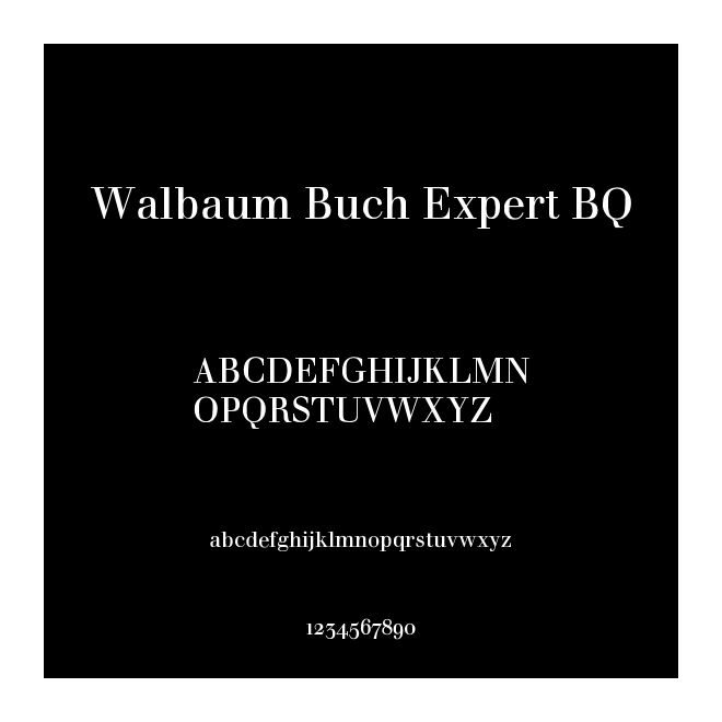 Walbaum Buch Expert BQ
