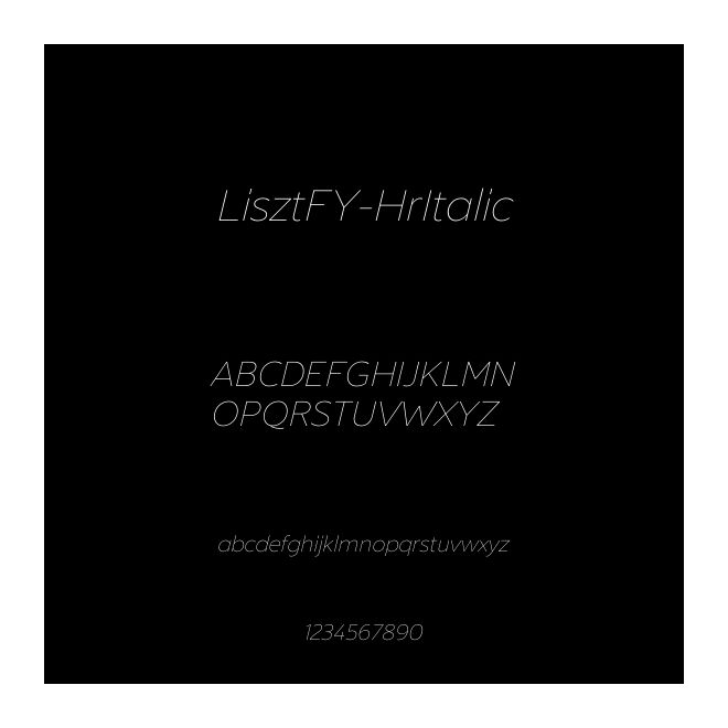LisztFY-HrItalic