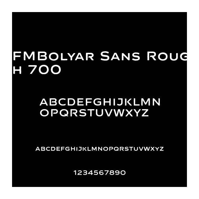 FMBolyar Sans Rough 700