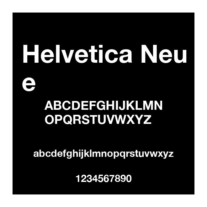 Helvetica Neue