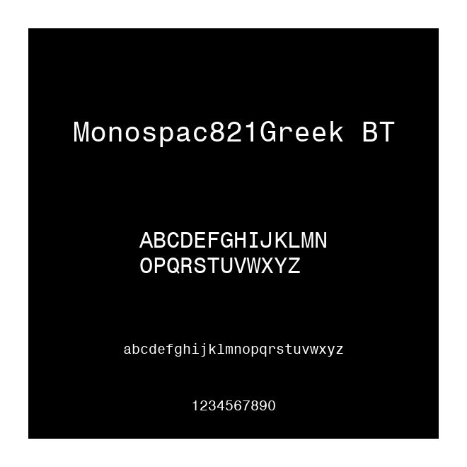 Monospac821Greek BT