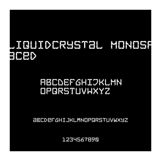 LiquidCrystal Monospaced