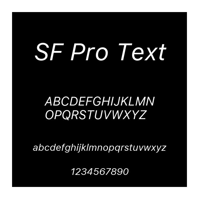 SF Pro Text