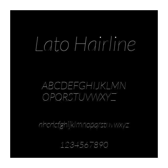 Lato Hairline
