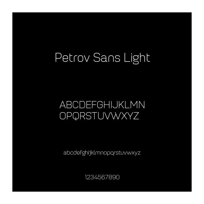 Petrov Sans Light