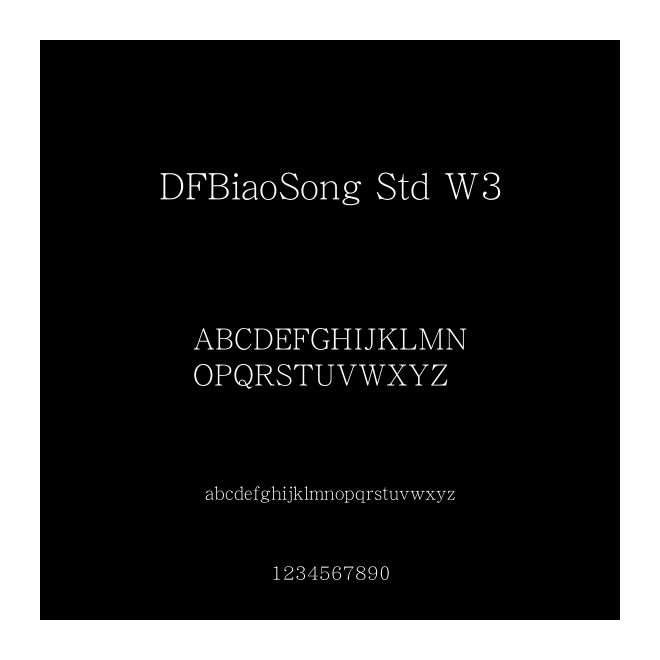 DFBiaoSong Std W3