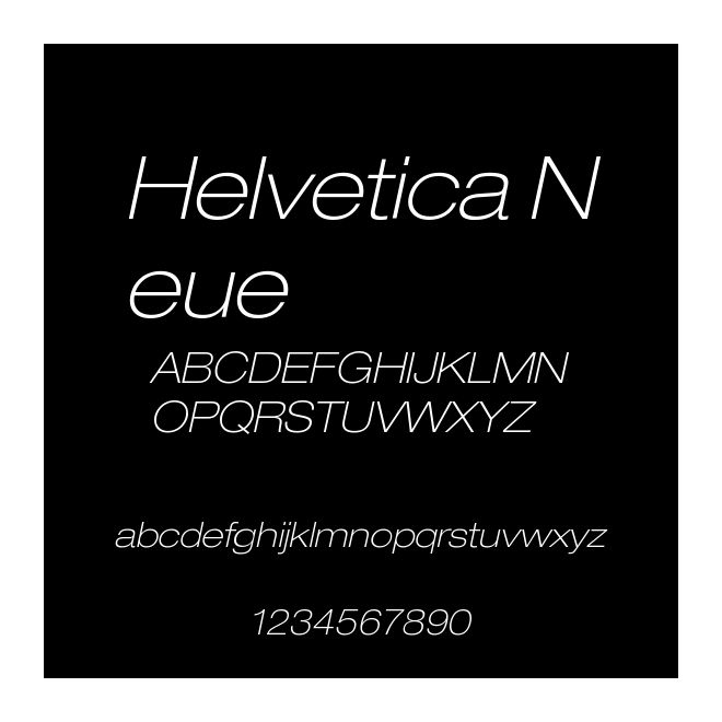 Helvetica Neue