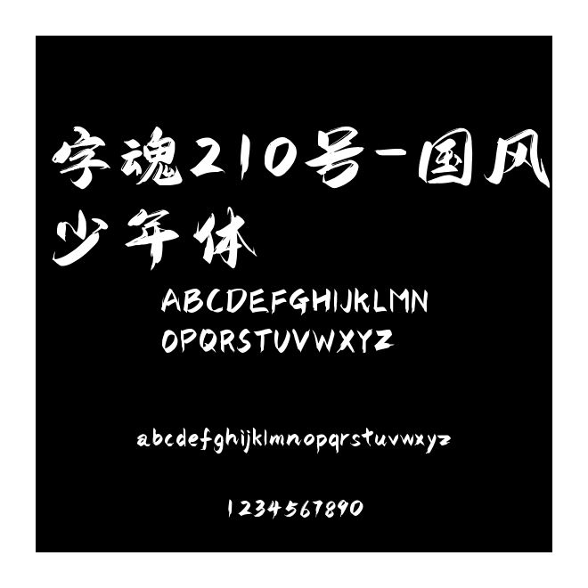 字魂210號-國風少年體