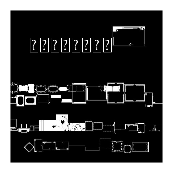 红叶字体方形边框3