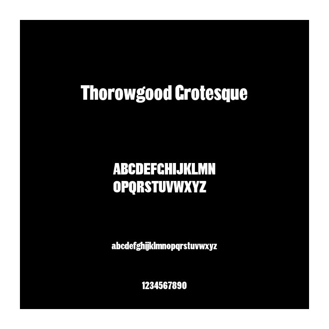 Thorowgood Grotesque