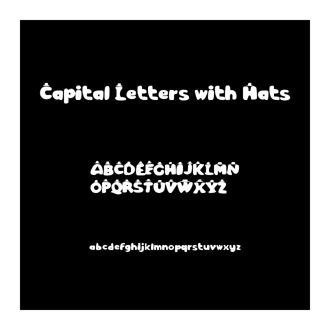 Capital Letters with Hats