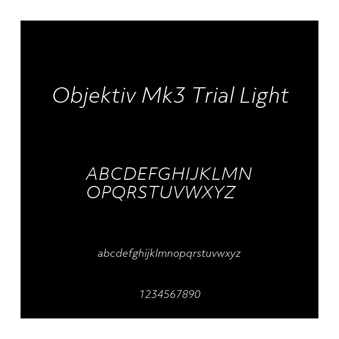 Objektiv Mk3 Trial Light