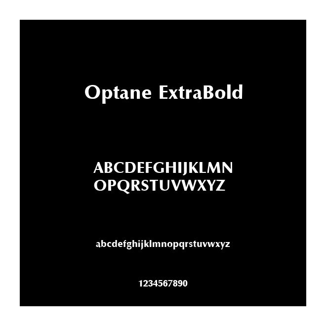 Optane ExtraBold