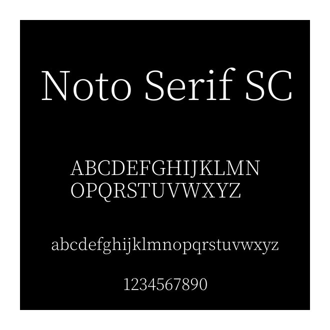 Noto Serif SC