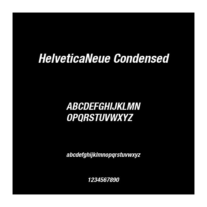 HelveticaNeue Condensed