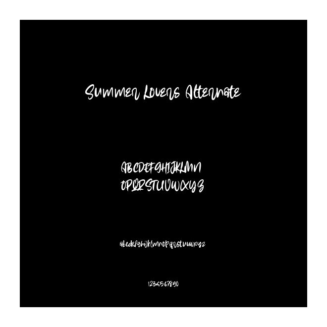 Summer Lovers Alternate