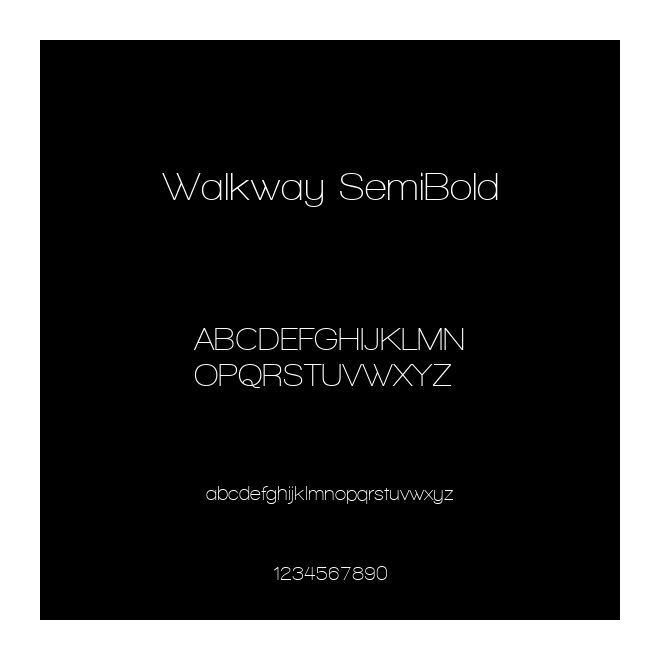 Walkway SemiBold