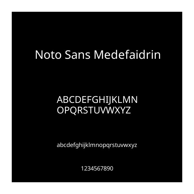 Noto Sans Medefaidrin