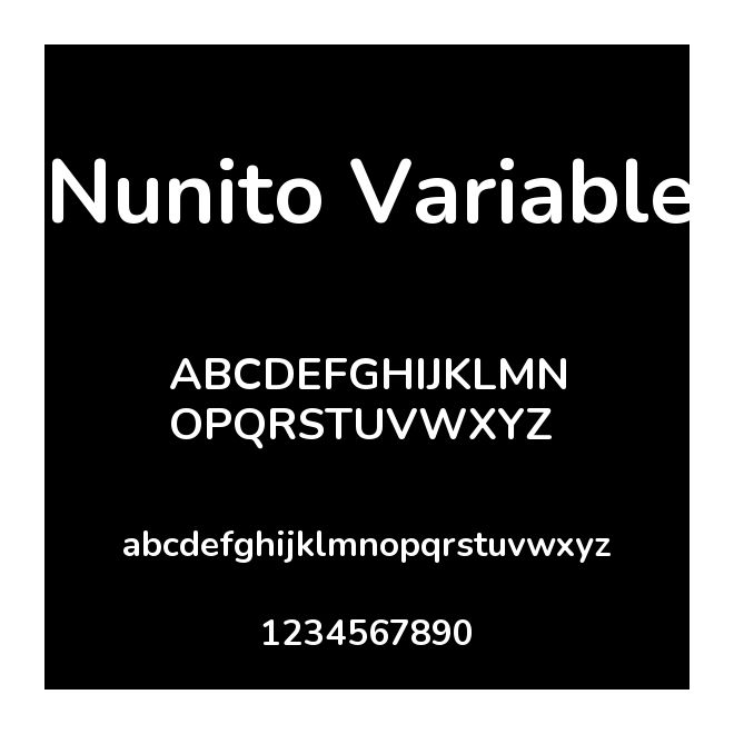 Nunito Variable