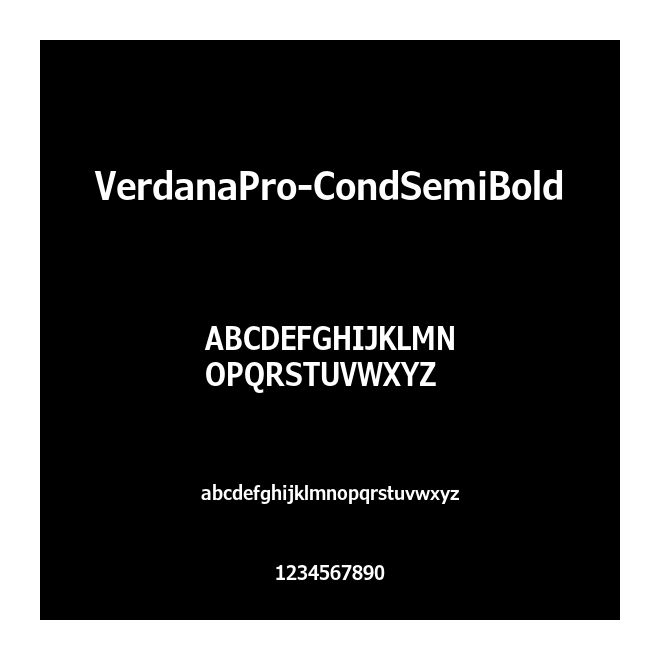 VerdanaPro-CondSemiBold