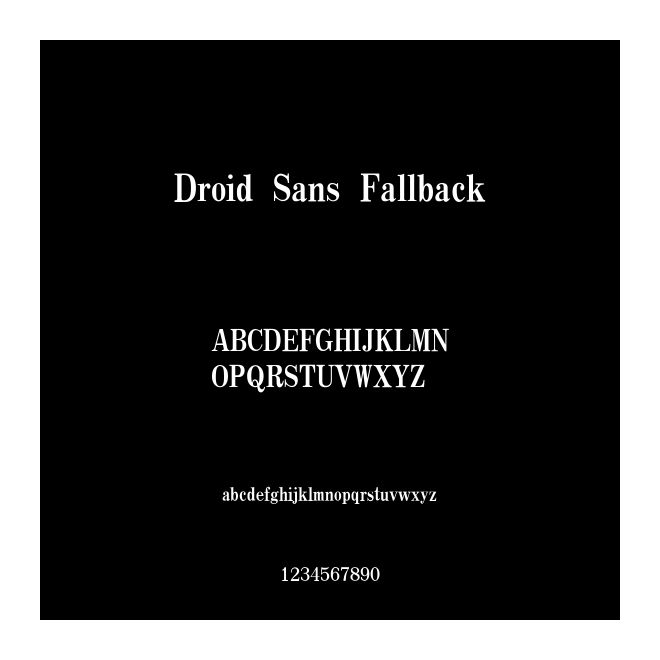 Droid Sans Fallback