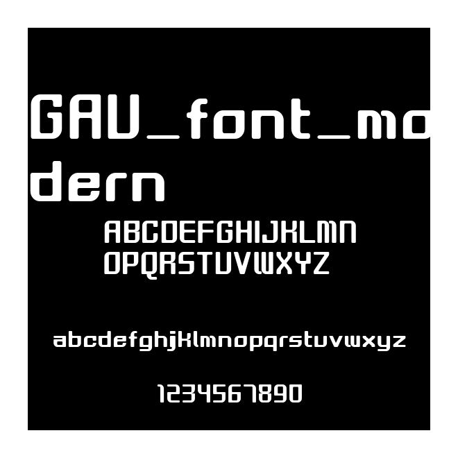 GAU_font_modern