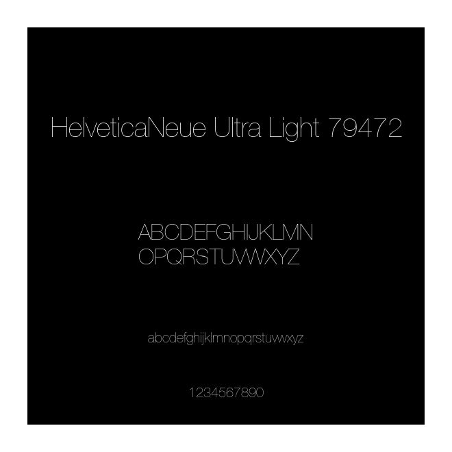 HelveticaNeue Ultra Light 79472