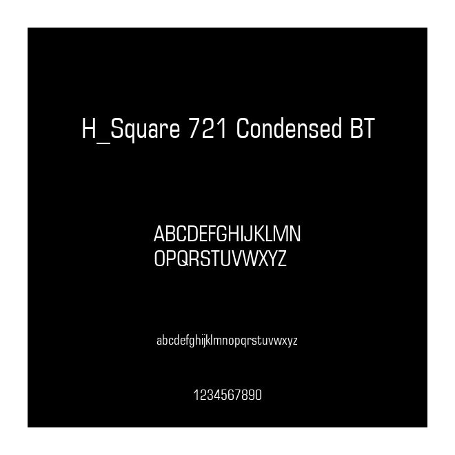 H_Square 721 Condensed BT