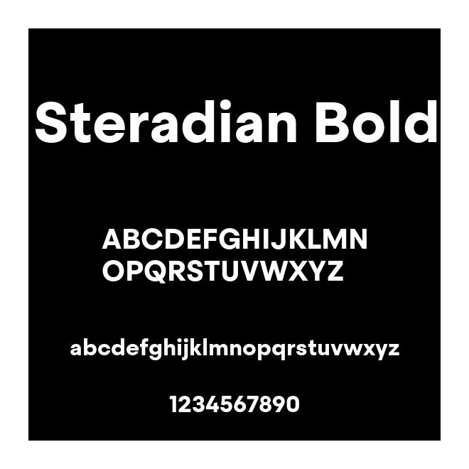 Steradian Bold
