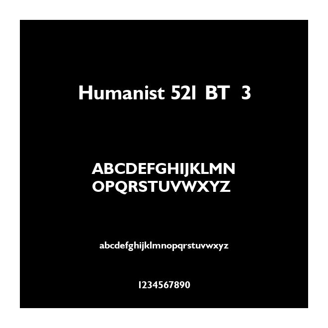 Humanist 521 BT  3
