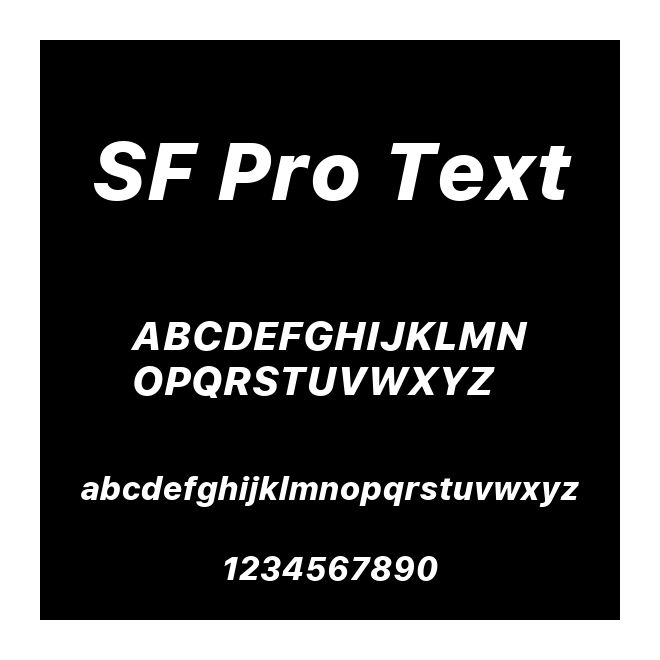 SF Pro Text