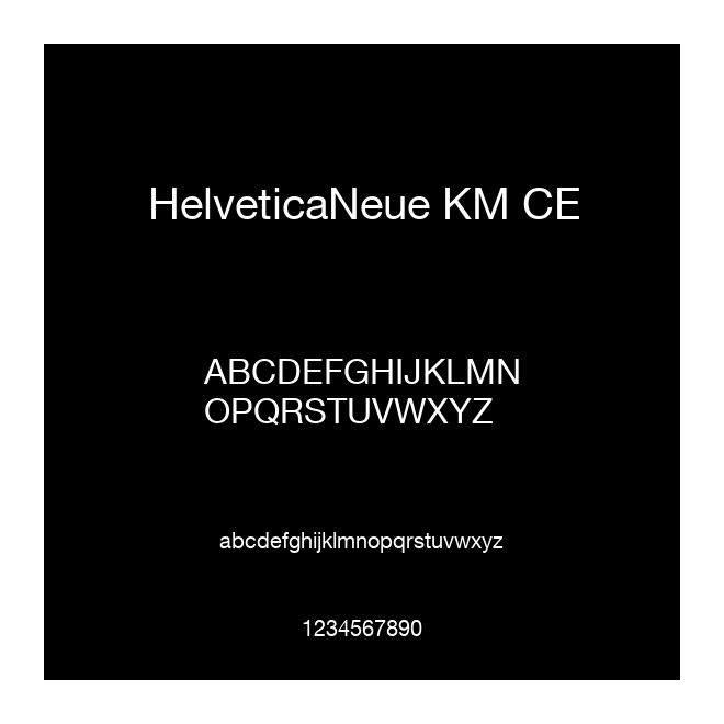 HelveticaNeue KM CE