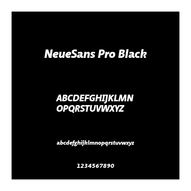 NeueSans Pro Black
