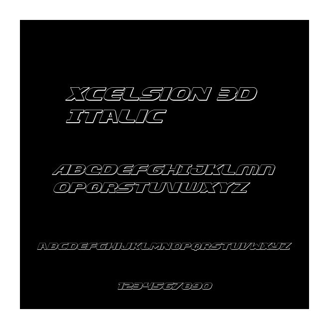 Xcelsion 3D Italic